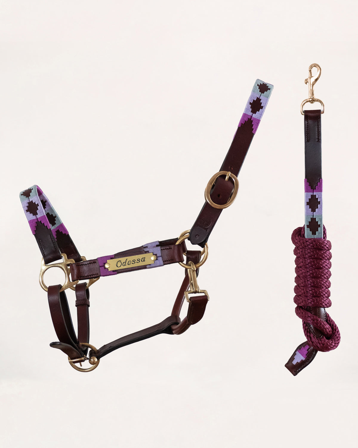 Personalized polo halter - Orquídea